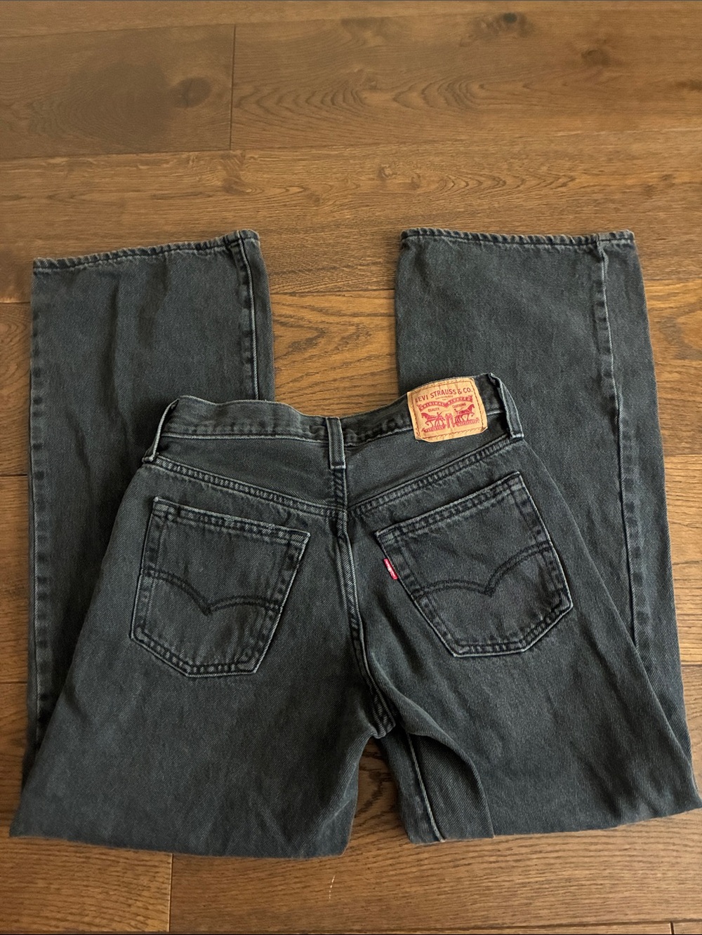 Women’s Black Washed ‘94 Baggy Bootcut Jeans - Picture 3 of 4